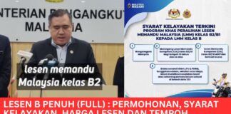 Cara Mohon Lesen B Penuh Terbaru JPJ Umum Untuk Rakyat Malaysia Cara Mohon Lesen B Penuh Terbaru JPJ Umum Untuk Rakyat Malaysia