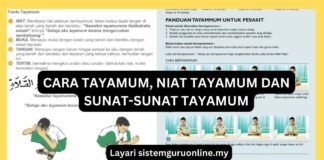 Cara Tayamum Tiada Air dan Cara Tayamum Untuk Pesakit JAKIM