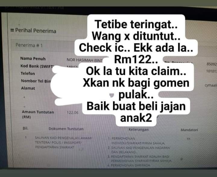 Cara Tuntut Wang Tidak Dituntut Online Melalui E Gumis