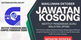 Hebahan Jawatan IPGM Oktober 2024 Untuk Dimohon!