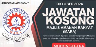 Pengambilan Jawatan Kosong MARA Oktober 2024 Jawatan Kosong MARA Oktober 2024