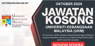 Jawatan UKM Oktober 2024