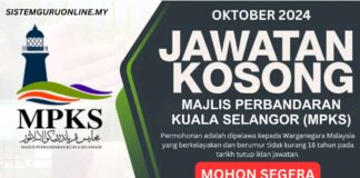 Pengambilan Jawatan MPKS Oktober 2024 Terbaru Pengambilan Jawatan Jabatan Perikanan Malaysia Oktober 2024
