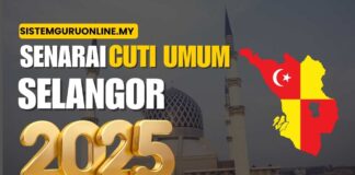 Senarai Tarikh Cuti Umum Selangor 2025 Terkini Cuti umum Selangor 2025