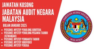 Jawatan Jabatan Audit Negara Januari 2025