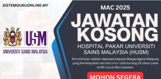 Pengambilan Jawatan HUSM Mac 2025 JAWATAN HUSM MAC 2025