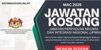 Jawatan JPNIN Mac 2025