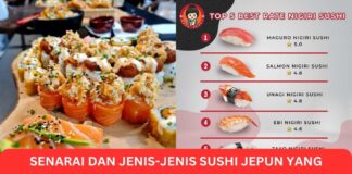 Senarai dan Jenis-Jenis Sushi Jepun yang Sedap dan Menarik
