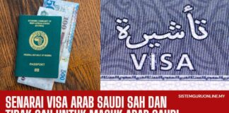 Senarai Visa Arab Saudi Sah dan Tidak Sah untuk Masuk Arab Saudi Senarai Visa Arab Saudi Sah dan Tidak Sah untuk Masuk Arab Saudi